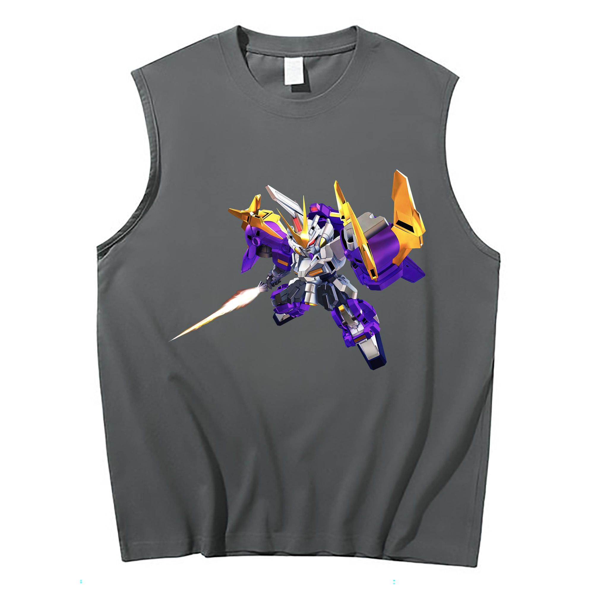 （画像用） 機動戦士ガンダム Mobile Suit Gundam コットン100％タンクトップ（フロントプリント）